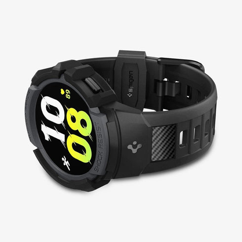 ACS06488 - Galaxy Watch 6 Classic (47mm) Case Rugged Armor Pro in black showing the front